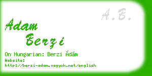 adam berzi business card